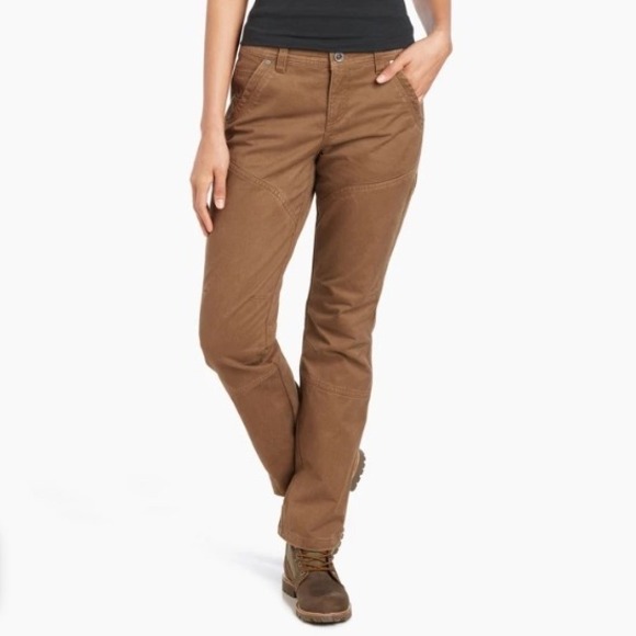 Kuhl Womens Rydr Pants Style 6350 Brown Articulated Design 14 Short Gorpcore - Picture 1 of 15